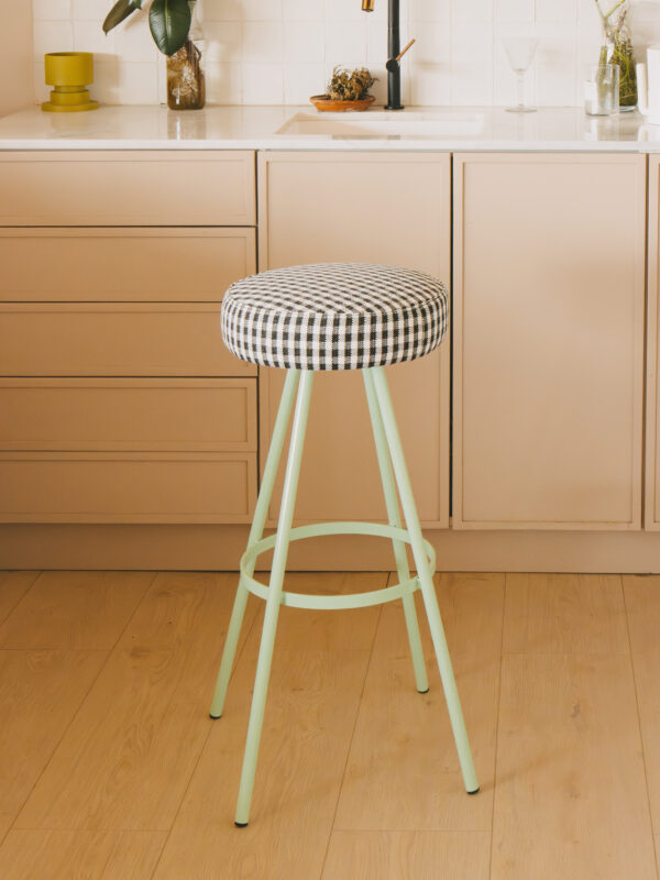 Taburete Reina Vichy Verde