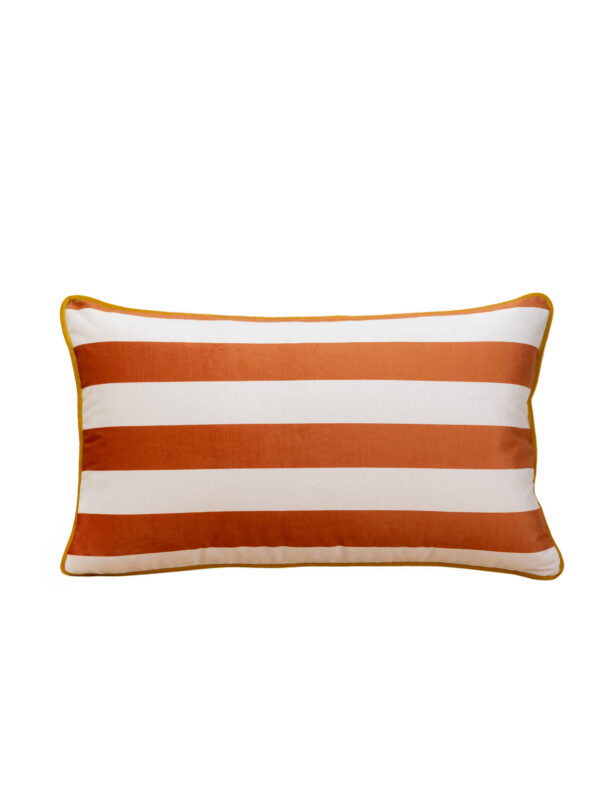 Almohadón rayas tobacco+ BEIGE