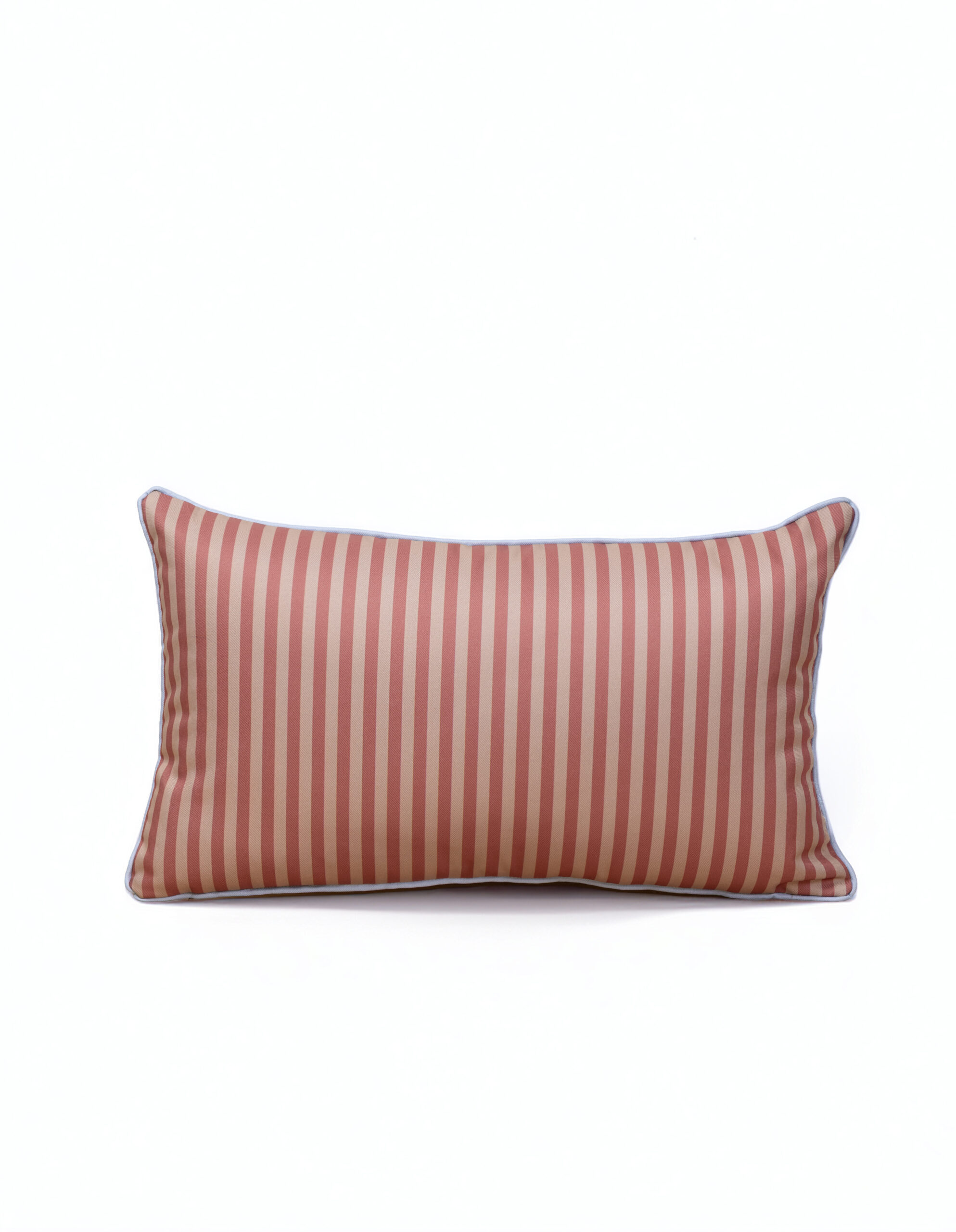 Almohadón RAYAS rojas + beige