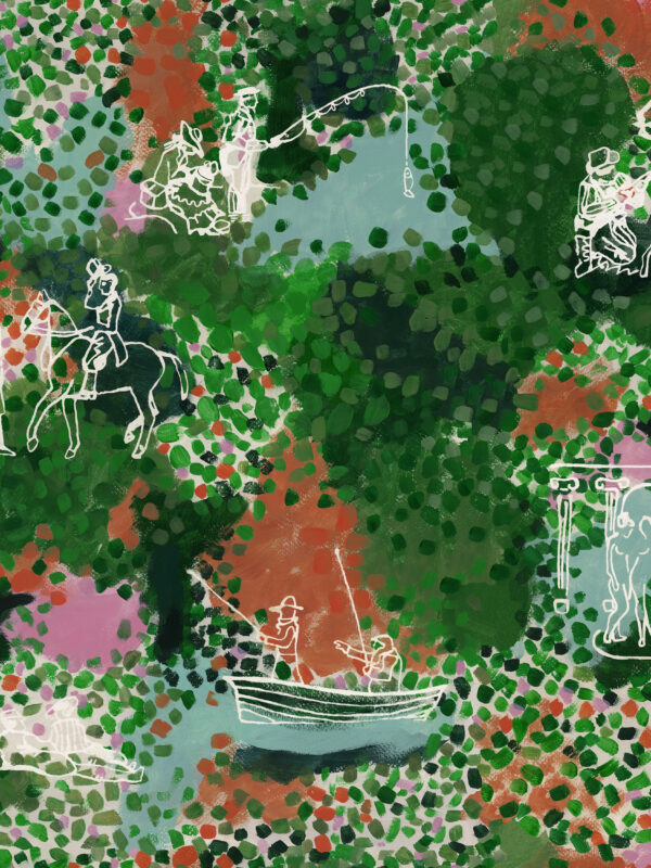 Papel Pintado Castle Garden