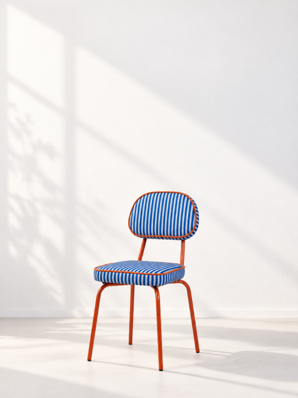 Silla Retro Circus Orange con ribete
